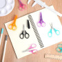 Lot de 10 mini ciseaux de bricolage en acier inoxydable - Petits ciseaux polyvalents - Ciseaux droits précis avec étui de protec