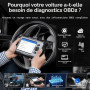 TOPDON AD500 Valise Diagnostic Auto, 4 systèmes Outil de Diagnostic Voiture Multimarque,Moteur Transmission SRS ABS, 6 Réinitial