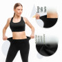 Leafigure Lot de 2 leggings de sport opaques taille haute avec poches pour entraînement, sport, yoga, course à pied | Lot de 2, 
