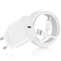 DGVERS 20W Chargeur USB C pour iPhone 17/16/15,Adaptateur USB C Chargeur Rapide avec 2m Câble USBC, Compatible iPhone 16e,16/15