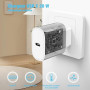 DGVERS 20W Chargeur USB C pour iPhone 17/16/15,Adaptateur USB C Chargeur Rapide avec 2m Câble USBC, Compatible iPhone 16e,16/15
