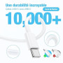 DGVERS 20W Chargeur USB C pour iPhone 17/16/15,Adaptateur USB C Chargeur Rapide avec 2m Câble USBC, Compatible iPhone 16e,16/15