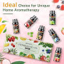 AESHORY Kit Huiles Parfumées Aromathérapie Fruitées 6 X 10ML, Huile Essentielle Fruits Naturelle pour Diffuseurs, Massage, DIY B