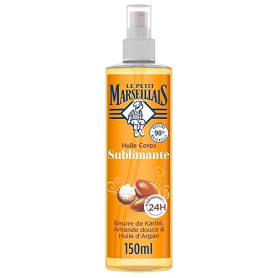 Le Petit Marseillais – Huile Corps Sublimante (Vaporisateur de 150 Ml) – Soin Corps Hydratation 24H – Huile pour le Corps au Beu
