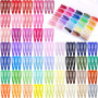150 Pièces Barrettes à Cheveux, 50 Couleurs, Funtopia, 5 cm, Colorées, avec Étui de Rangement, Antidérapantes, en Métal, pour Fe