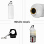 MR.R 10pcs 20oz 600 ml sublimation blanche Blank Aluminium Sports Water Bottle Mugs pour sublimation Ther Transfert Impression