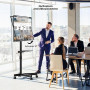 BONTEC Support TV Roulettes Support Tele Mobile pour Téléviseurs Plasma/LCD/LED de 23 à 60 Pouces avec Étagère, Support TV sur P