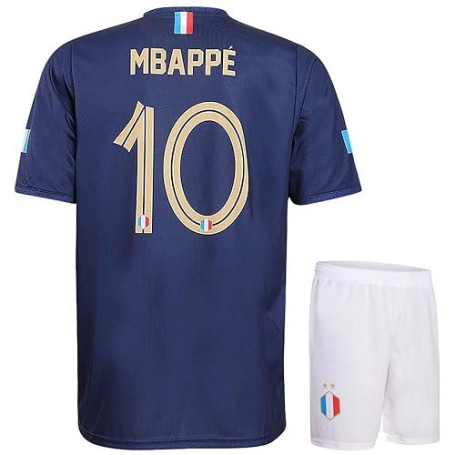 Maillot Mbappe Enfant - Maillot de Foot France Football Domicile - 2026 - Enfant et Adultes - Ensemble Foot