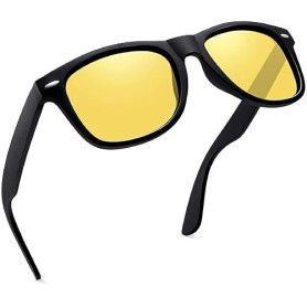 Joopin Lunettes de Soleil Polarisées Carrées Style Rétro Classique Unisexe pour Conduite et Voyage avec Protection UV400