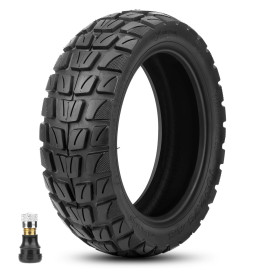 Amitor Pneu 10x2.75-6.5 Tubeless Offroad pour Kukirin G2 Master Trotinette Électrique, Pneu Tubeless 10x2.75-6.5 Tout Terrain, 1