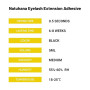 Natuhana Colle Extension Cils,0.5s Rapide Instantané Tenue 6-8 Semaines,5ml Étanche Extra Fort Adhésif,Noir