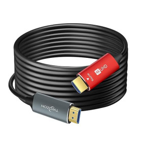 Twozoh Câble Fibre Optique HDMI 150M, Câble HDMI Fibre Optical 4K Supporte 3D/4K@60Hz /18Gbps