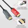 Twozoh Câble Fibre Optique HDMI 150M, Câble HDMI Fibre Optical 4K Supporte 3D/4K@60Hz /18Gbps