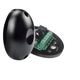 Paire de Photocellules Infrarouges 12 / 24V AC DC pour Portail Automatique et Garage, Capteurs de Sécurité avec Filtre Solaire,