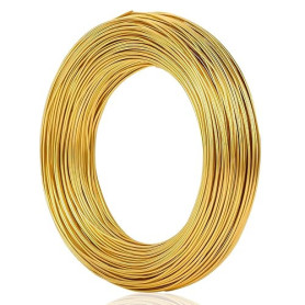 Tenbrachian Fil Aluminium 1mm x 60M, Fil en Aluminium Souple, Fils de Fer Souple Loisir Creatif d'artisanat en Aluminium, Fils d