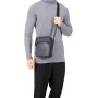 Hexagona Paris - Sacoche - pour Homme - Collection Travel - Marine - en Nylon - 1 bandoulière réglable - Porte-Documents - Servi
