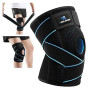 X-Pro Sport Genouillère avec Stabilisateurs Latéraux et Gel Rotulien – Genouillère Réglable Homme Femme pour Ménisque, Ligaments