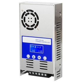 BuyWeek 60A Régulateur de charge solaire MPPT 12V/24V/36V/48V Contrôleur de Charge Solaire MPPT Écran LCD rétroéclairage, Max 18
