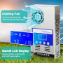 BuyWeek 60A Régulateur de charge solaire MPPT 12V/24V/36V/48V Contrôleur de Charge Solaire MPPT Écran LCD rétroéclairage, Max 18