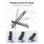 JSAUX Support Téléphone Portable, Support Pliable en Aluminium Ajustable Porte Smartphone Voyage Accessoires Bureau Compatible a