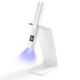 AOOHA Portatif Lampe UV Ongles Gel avec Support,Mini Rechargeable Lampe UV Sèche Ongles avec Affichage LED,Mini Lampe UV LED,Séc