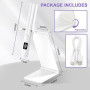 AOOHA Portatif Lampe UV Ongles Gel avec Support,Mini Rechargeable Lampe UV Sèche Ongles avec Affichage LED,Mini Lampe UV LED,Séc