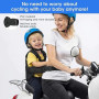 Dwitkul Harnais de Sécurité Moto Enfant Réglable avec Sac & Bandes Réfléchissantes, Ceinture Protection Moto Enfant Ajustable 2-