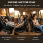 i-Size Siège Auto 360 Pivotant ISOFIX 40-150 cm, 0-12 ans, Dos à la route jusqu'à 105 cm, 5 Positions Inclinables, 0-36 kg (Noir