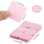300pcs Coton Ongles Gel Non Pelucheux, Cleaner Degraissant Lingettes Vernis Semi Permanent - Rose