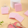 300pcs Coton Ongles Gel Non Pelucheux, Cleaner Degraissant Lingettes Vernis Semi Permanent - Rose