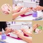 300pcs Coton Ongles Gel Non Pelucheux, Cleaner Degraissant Lingettes Vernis Semi Permanent - Rose