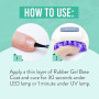 IBD Rubber Gel Base Coat 15 ml Fabriqué aux États-Unis Renforce et protège la plaque à ongles