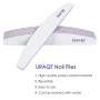 URAQT Lime à Ongles Professionnelle, 6pcs Double Face - lime 100/180 Grain Lavable pour les ongles, Salon de Coiffure, Animaux D