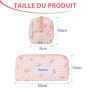 Prizmxed Trousse Scolaire Fille avec Petit nœud, Design Mignon, Trousse Scolaire Fille Grande capacité adaptée à la Papeterie, R