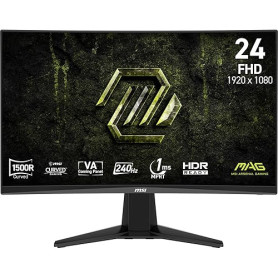 MSI MAG 245C X24 Écran Gaming incurvé 23,6'' FHD, Dalle VA 1920 x 1080, 240Hz, 1ms, HDR Ready, AMD FreeSync Premium, HDMI 2.0b,