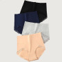 Lohhbve Femmes Haute Taille Briefs Ligne Ventre Contrôle Culots Coton Pantalons sous-vêtements Respirables Doux Pack de 5