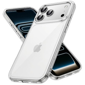 JETech Coque pour iPhone 17 Pro 6,3 Pouces, Étui Housse Anti-Jaunissement Antichoc Bumper, Arrière Transparente Anti-Rayures (Tr