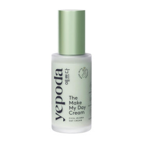 Yepoda The Make My Day Cream, crème de jour hydratante et anti-âge à la cica. Nourrissante, végane et adaptée à tous types de pe