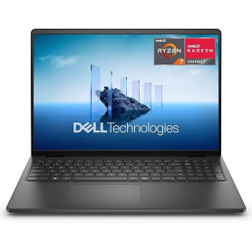 Dell 16 PC Portable DC16255 AMD Ryzen 7 250, 16" 2K (1920x1200) Antireflet, AMD Radeon, 16 Go RAM DDR5, 1 to SSD, Windows 11 Hom