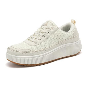 ZPAWDH Femme Air Baskets Chaussures de Sports Outdoor Shock Absorbing Running Fitness Léger Sneakers