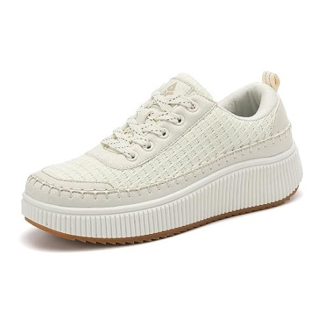 ZPAWDH Femme Air Baskets Chaussures de Sports Outdoor Shock Absorbing Running Fitness Léger Sneakers