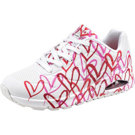 SKECHERS UNO-SPREAD THE LOVE WBL Blanc Femme Blanc
