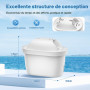 Tikstoy Filtre à eau de rechange, Cartouche de Filtre à Eau Compatible avec Brita® Maxtra Pro®, Maxtra+® Plus All-in-1 Carafe Fi
