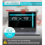 PYS Filtre écran Confidentialité 15,6 Pouces 16:9 - Protecteur d'écran Anti Espion, Film Anti-Lumière Bleu, Compatible avec HP/D