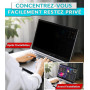 PYS Filtre écran Confidentialité 15,6 Pouces 16:9 - Protecteur d'écran Anti Espion, Film Anti-Lumière Bleu, Compatible avec HP/D