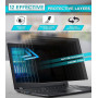 PYS Filtre écran Confidentialité 15,6 Pouces 16:9 - Protecteur d'écran Anti Espion, Film Anti-Lumière Bleu, Compatible avec HP/D