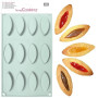 ScrapCooking - Moule en Silicone Barquettes 12 Cavités - Ustensile Souple pour Gâteaux, Biscuits, Pâtisserie - Mini Barquettes -