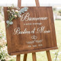 9 Feuilles Autocollant Lettres Chiffres Mariage Blanc Stickers Panneau de Bienvenue au Mariage Panneau D'accueil Lettres Ecritur