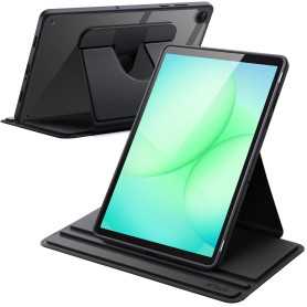 JETech Coque Rotatif pour Samsung Galaxy Tab A11+/A11 Plus, Étui Housse de Protection avec Support Rotation 360 Degrés et Dos Tr