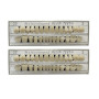56 pièces de fausses dents 2 ensembles de dents de fausses supérieures et inférieures en résine synthétique, accessoire d’horreu